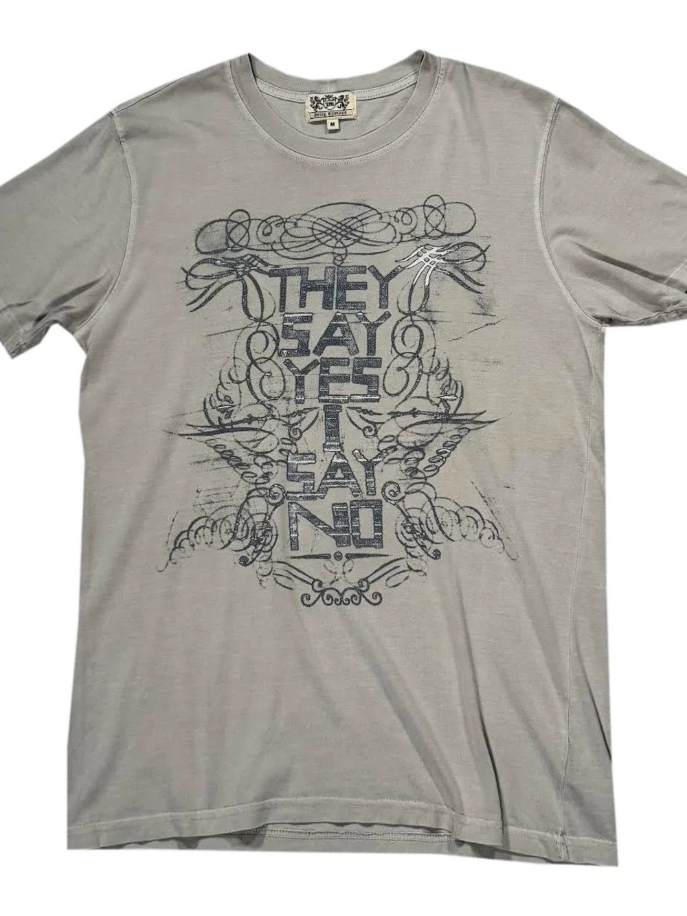 Vintage Juicy Couture They Say Yes I Say No T Shirt (Size M)